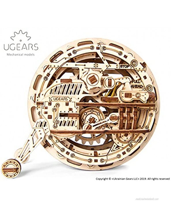 UGEARS Mechanical Wooden 3D Puzzle Model Monowheel Construction Set