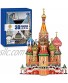 WISESTAR 22.2" H Large 3D Puzzles Model for Adults and Kids 231PCS Russia St. Basil's Cathedral Building Set Handmade Architectural Craft House Kits Educational Toy Birthday Gift for Boys Girls