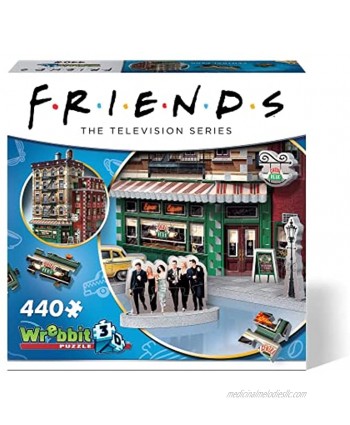 WREBBIT 3D Friends Central Perk 3D Jigsaw Puzzle 440 Pieces W3D-1015