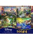 Ceaco Thomas Kinkade The Disney Dreams Collection 4 in 1 Multipack Aladdin Winnie the Pooh Beauty & the Beast The Little Mermaid Jigsaw Puzzles 4 500 Pieces