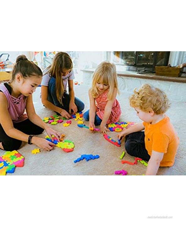 Foam Floor Puzzle Toy | SophiaJames Foam Floor Mat Puzzle | Toddler Puzzle | Kid Puzzles Age 3 | Reversible Letters on one Side Numbers on The Other