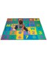 Hey! Play! Foam Floor Alphabet and Number Puzzle Mat for Kids 96-Piece Multi 72.5"Lx72.5"Wx.25"H