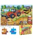 Kids Puzzle Toy Puzzles for Kids Ages 4-8 Building Site Floor Puzzle Raising Children Recognition &Promotes Hand-Eye Coordinatio 46Pcs,3x2Feet…