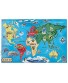 Melissa & Doug World Map Jumbo Jigsaw Floor Puzzle 33 pcs 2 x 3 feet