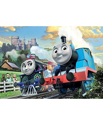 Ravensburger Thomas & Friends: Thomas & Ashima in Train Shaped Box Floor Puzzle 24 Piece Jigsaw Puzzle for Kids – Every Piece is Unique Pieces Fit Together Perfectly