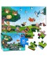 Sky Puzzle Kids Age 3-5 Raising Children Bird Recognition Promotes Hand Eye Coordinatio 35 Pieces Jumbo Toddler Floor Puzzle Large Size 5.5”×3.9”Boys and Girls Gift