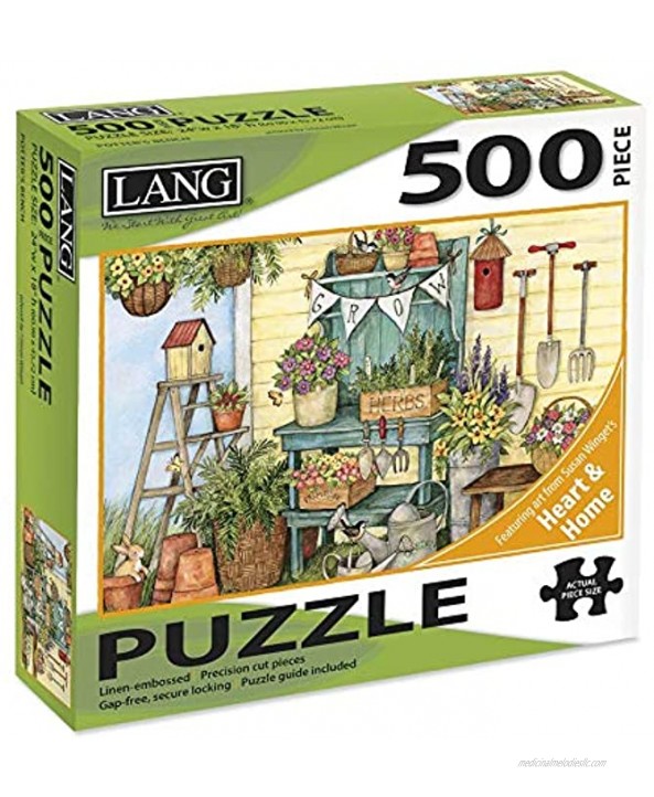 The LANG Companies Potter's Bench Puzzle 500-Piece