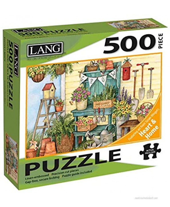 The LANG Companies Potter's Bench Puzzle 500-Piece