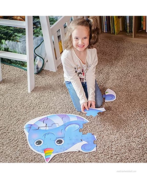The Learning Journey: My First Big Floor Puzzle Nosy Narwhal Puzzles for Kids Ages 2-4 Award Winning Toys
