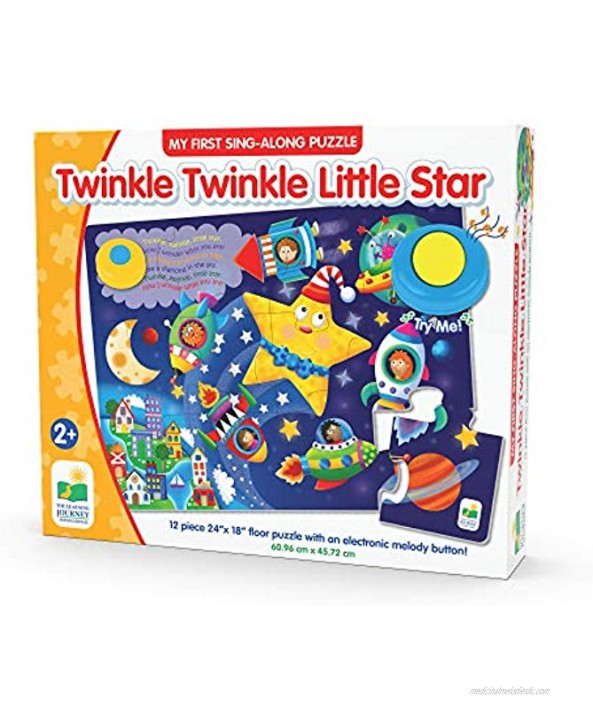 The Learning Journey: My First Sing Along Puzzle Twinkle Twinkle Little Star 12 Piece Floor Puzzle with Electric Melody Button
