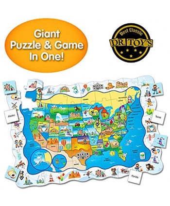The Learning Journey Puzzle Doubles Find It! USA 50 Piece Puzzle Toddler Toys & Gifts for Boys & Girls Ages 3 and Up Award Winning Puzzle Model: 697368