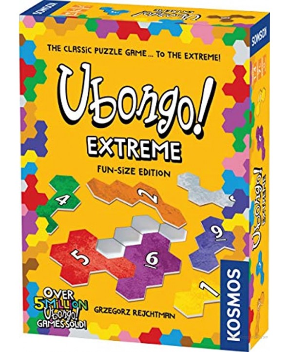 Ubongo Extreme: Fun-Size Edition A Kosmos Game from Thames & Kosmos | Geometric Puzzle Game for Kids & Families | for Ages 7+ Portable Format | Encourages Spacial Recognition