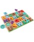 Wooden Alphabet Puzzle ABC Letter Puzzles Toys for Toddlers Educational Learning Toy for Kids Boys and Girls and Preschoolers Color Recognition Motor Skills Matching Game