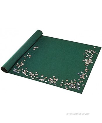 Bits and Pieces Portable Jigsaw Roll Up Mat-Store Puzzles on Unique Puzzle Roll Felt Mat System Fits Puzzles up to 3000 Pieces