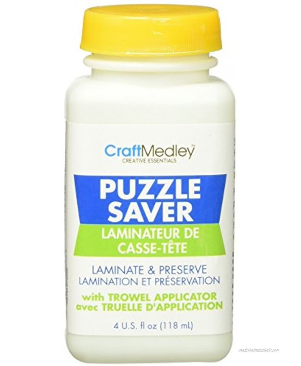 Craft Medley GL600 Non-Toxic Puzzle Saver With Trowel Applicator 4 Ounce