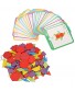Germerse Puzzle Board Set Colorful Brain Stimulating Toy Tough for Children