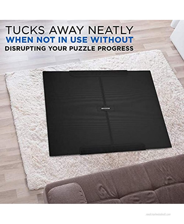 Jigsaw Puzzle Board Portable Puzzle Mat Store and Transport Jigsaw Puzzles Up to 1000 Pieces Non-Slip Flannelette Surface Lightweight 23 x 32