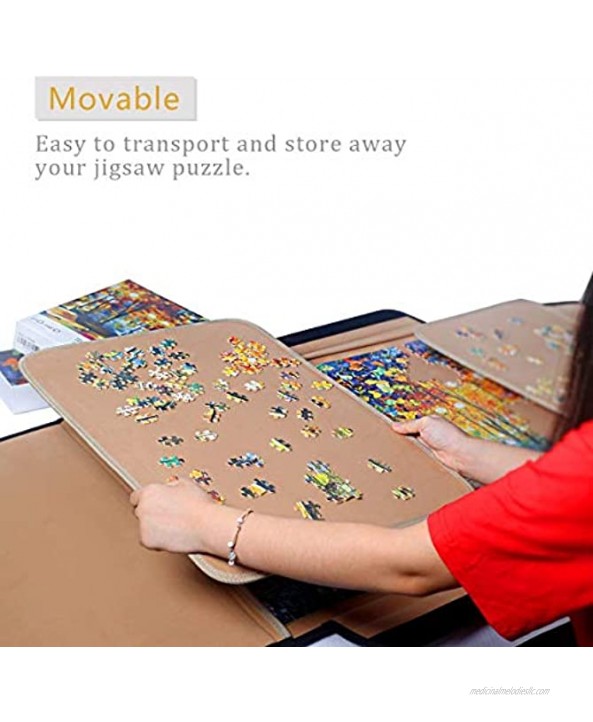 Jigsaw Puzzle case Puzzle Board- Ingooood Easy Move Storage Jigsaw Puzzle mat Work Separate Puzzle Board for up to 1,000 Pieces Durable jigboard