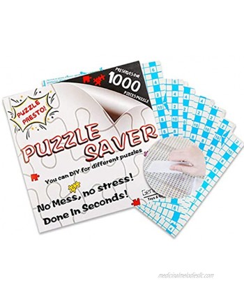 Jigsaw Puzzle Glue Mat Sticks Saver 1000 Pieces Peel Stick with Strong Adhensive Paper Roll Up Frame Table Clear for Kids or Adult