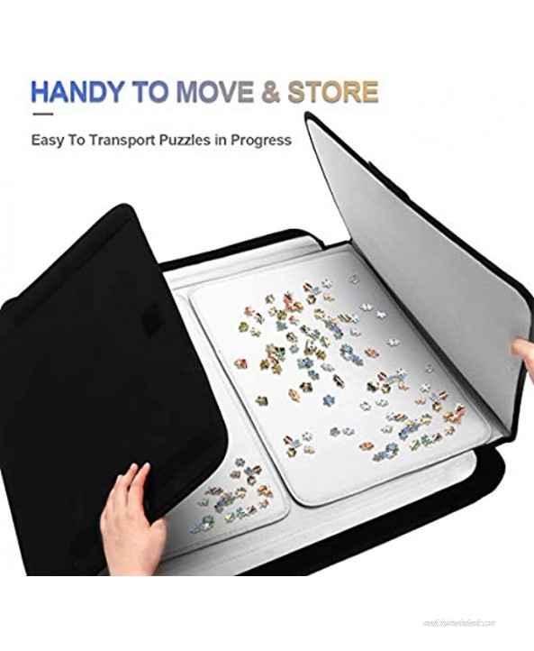 Lovinouse Jigsaw Puzzle Board for 1500 Pieces Portable Puzzles Storage Case Saver Non-Slip Surface 1500 Piece