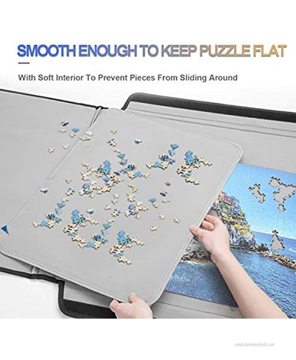 Lovinouse Jigsaw Puzzle Board for 1500 Pieces Portable Puzzles Storage Case Saver Non-Slip Surface 1500 Piece
