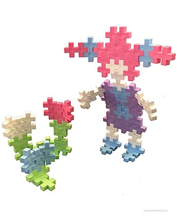 PLUS PLUS Pastel Color Mix 70 pc Tube Construction Building Stem Steam Toy Kids Puzzle Blocks