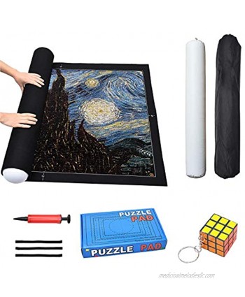 Puzzle Mat Roll Up Large Puzzles Mat 2000Pieces,1000 Pieces to 500 Pieces Puzzles Store Keeper Mat 46" X 29" Felt Mat Puzzles Saver Board for Adults Kids