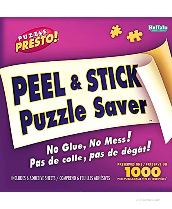 Puzzle Presto! Peel & Stick Puzzle Saver: The Original and Still the Best Way to Preserve Your Finished Puzzle!