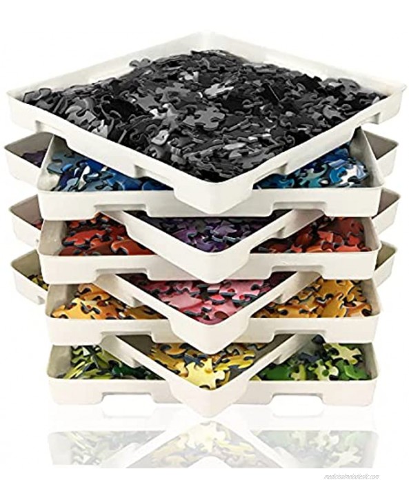Puzzle Sorting Trays Organize and Sort Puzzles with Ease with This 8 Tray Sorting Tower Sort by Color Pattern or Shape