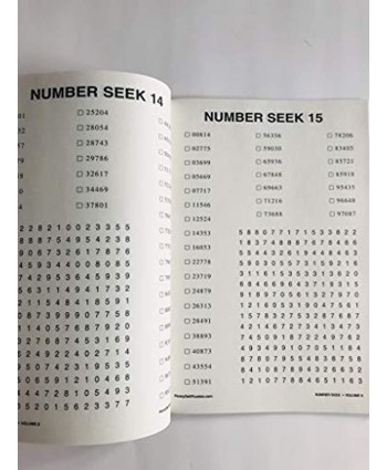 Volume 9 of Penny Press NUMBER SEEK Search Circle Find. Selected Puzzles Dell