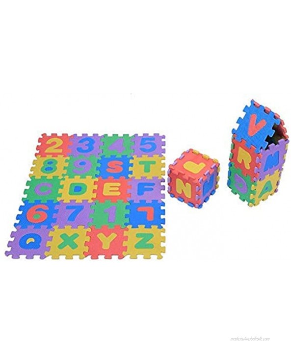 36Pcs Infant Soft EVA Foam Play Puzzle Mat Numbers & Letters Baby Children Kids Playing Crawling Non-Toxic Pad Toys