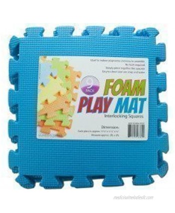 AHD 9-Tile Exercise Solid Foam Interlocking Playmat Kids Safety Play Floor