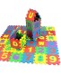 Alphabet and Numbers Foam Puzzle Play Mat 36PCS Removable 26PCS Letters and 10PCS Numbers Each Tile Measures 4.7x4.7 Inch