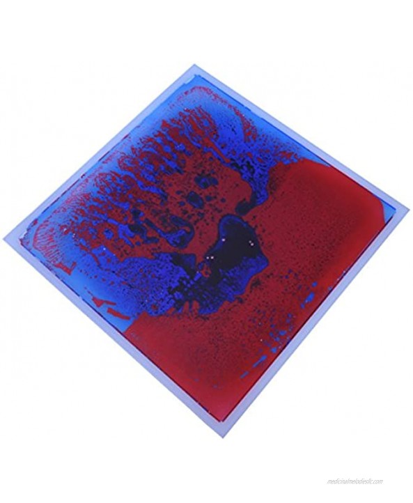 Art3d 6-Piece Liquid Fusion Floor Tile Hard Floor Chair Mats 16 Sq.Ft Blue-Red