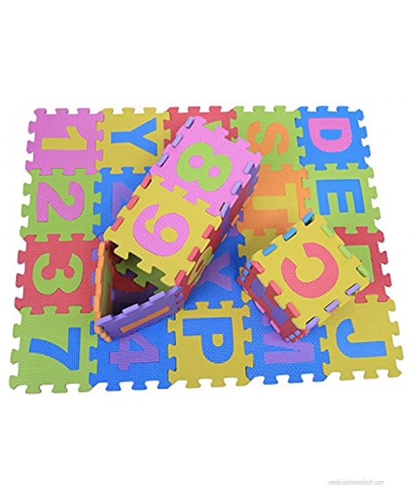 Crawling Pad Letters 36Pcs Alphabet Floor Mat for Nursery Kids Play Carpet for Home Floor Toys
