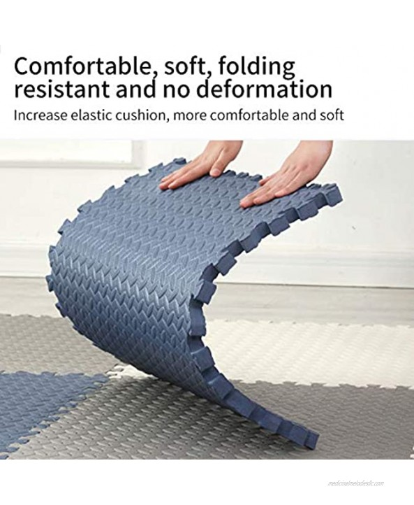 Just E Joy 9Pc Soft Foam Floor Mat with Can be Spliced,Thicken Exercise Foam Mats,Kids Foam Puzzle Floor Play Mat,11.81x11.81x0.47inch