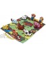 Melissa & Doug Take-Along Farm Baby and Toddler Play Mat 19.25 x 14.5 inches With 9 Animals Folds To Be Convenient Storage Bag for Travel