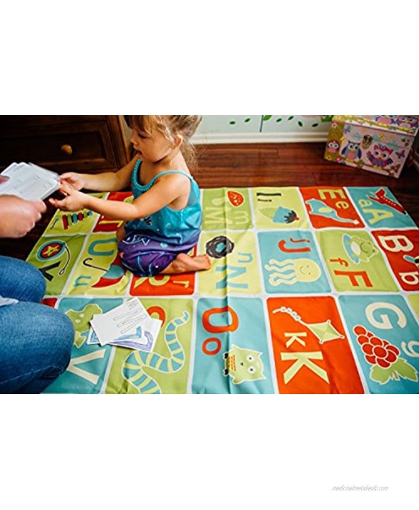 Pacific Play Tents 96000 Kids A-B-C Learning and Fun Mat for Bedroom Playroom or Classroom 48 x 58 Yellow