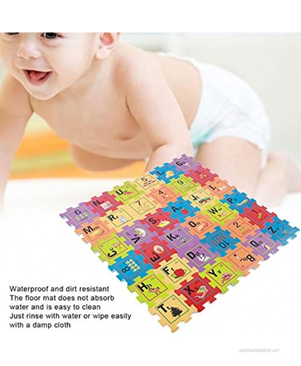 TOPINCN Kids Foam Puzzle Interlocking EVA Floor Tiles Floor Play Mat with Colorful Numbers & Alphabets for Kids Playing Learning5.9 x 5.9 x 0.4in