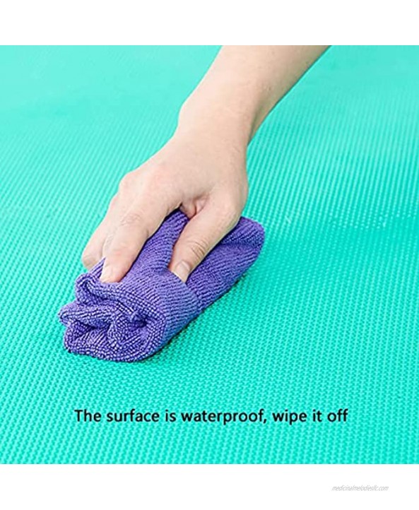 WJDY Floor Bedroom Crawling Mat Puzzle Foam Floor Mat Drop-Proof and Shock-Absorbing Cold and Heat Insulation 45x45cm Color : Blue+Yellow Size : 4 Pieces