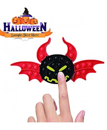 XLFD Halloween Bubble Puzzle Toy Silicone Fingertip Toy Large Size Enhance Intelligence and DecompressionD