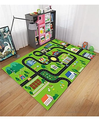XUDONG Children’s playroom Carpet Children’s Infants Children’s Educational Road Traffic Play mat Suitable for Bedroom playroom Play Safety Area 80160cmColor:M02,Size:80160CM