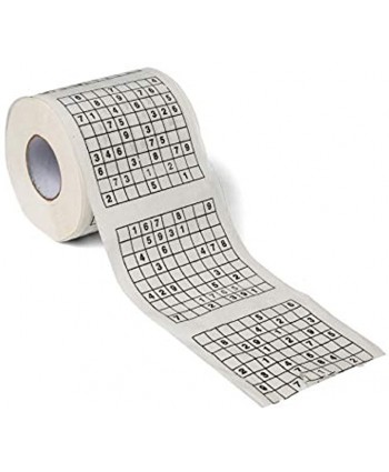 1 Roll of Sudoku Toilet Paper Tissue Napkin Prank Fun Birthday Party Novelty Gift Idea 2 pk