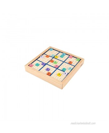 Baby Montessori Toy Math Wooden Toy,Play Jiugongge Wooden Sudoku Game Chess Elementary School Teaching Aids Children's Educational Toys Digital Chess for Children 3 4 5 Years Old