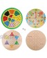 BJAGR 5 in 1 Wooden Children's Intelligent Multifunctional Sudoku Puzzle Board Game Children's Toys