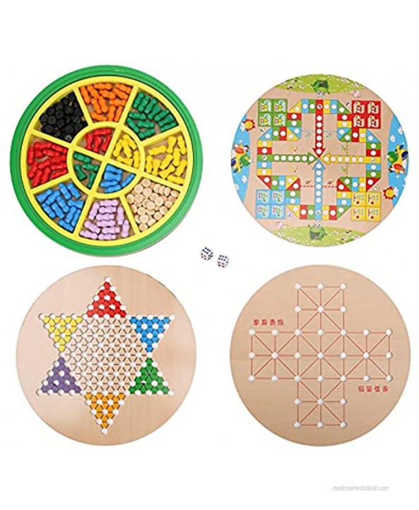 Children Puzzle Board Game -5 in 1 Wooden Children Intelligence Multifunctional Sudoku Puzzle Board Game Kids Toy