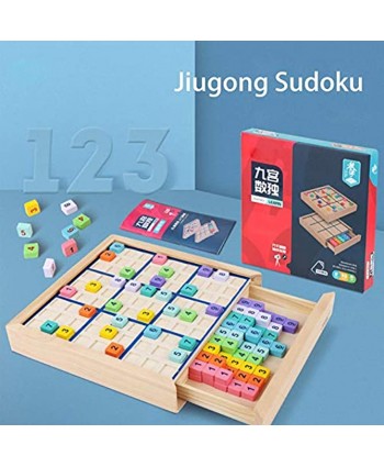 IMSHIE Sudoku Toy,Wooden Sudoku Game Educational Number Toy，Sudoku Wooden Number Puzzle Educational Wooden Board Game Toy