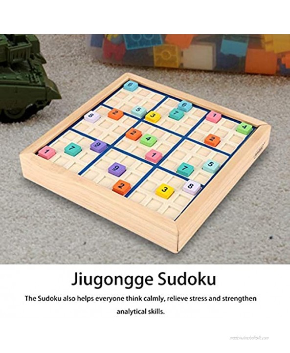 IMSHIE Sudoku Toy,Wooden Sudoku Game Educational Number Toy，Sudoku Wooden Number Puzzle Educational Wooden Board Game Toy
