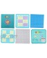 Number Puzzles Brain Game Numerical Reasoning Educational with Storage Box Wooden Math Learning Board 4 in 1 for Kids Student