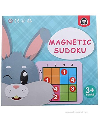TOYANDONA 1 Set Rabbit Sudoku Puzzle Game Wooden Brain Games Educational Number Puzzle Thinking Board Game Toy Easter Gift for Kids Adult